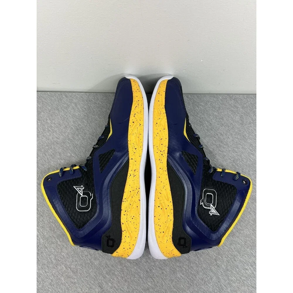Q4 Sports DC2-I Basketball Shoes Mens Size 15 Navy‎ Black Gold High Top